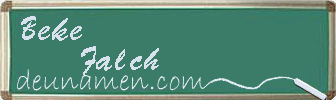 Beke Falch Visitenkarte